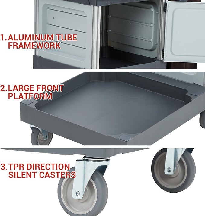 Heavy-Duty Commercial Janitorial Cleaning Cart - Image 7