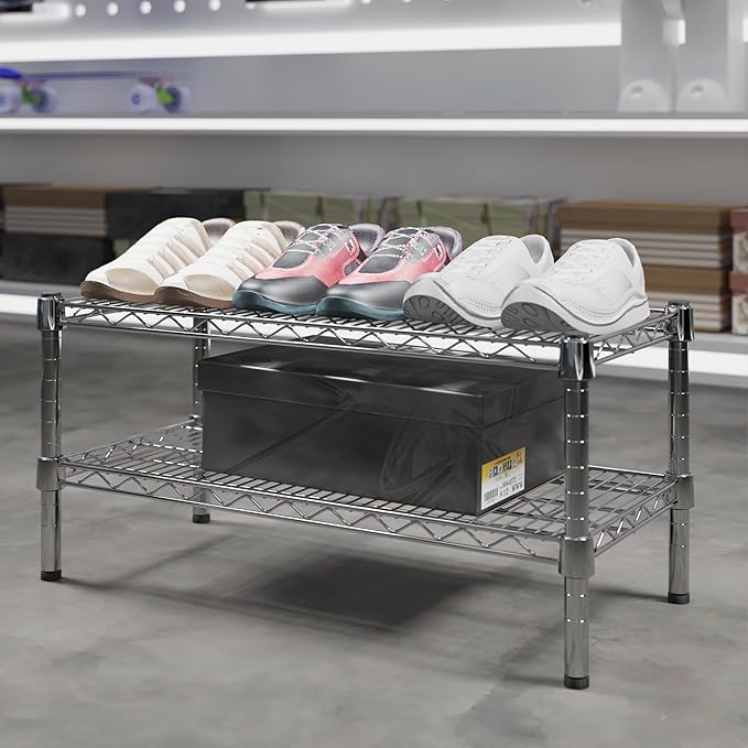 14" Deep x 30" Wide x 14" Height Wire Shelving Kit | 2-Tier | NSF Commercial - Image 2