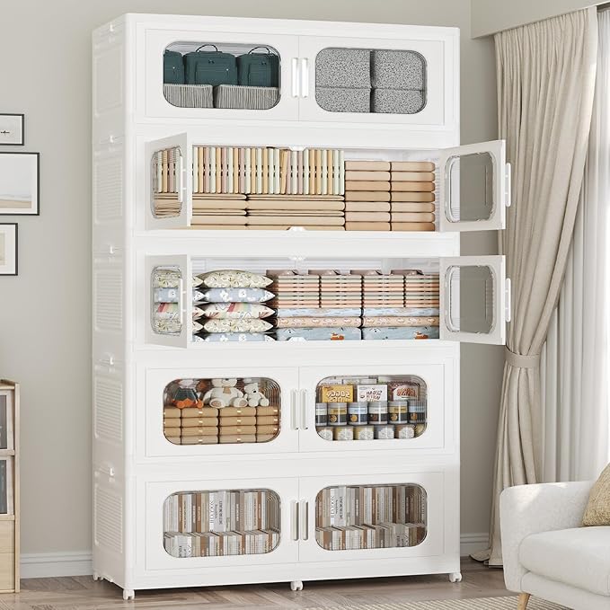 1000QT Large Stackable Storage Bins by Atrasee