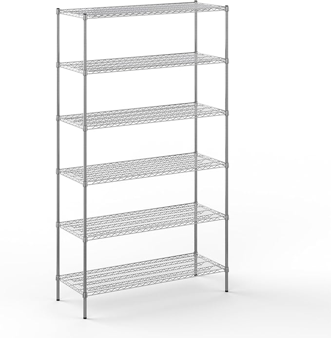 21" Deep x 54" Wide x 96" Height Wire Shelving Kit | 6-Tier | NSF Commercial by Regal+Altair