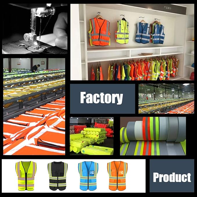 YOWESHOP High Reflective Visibility Safety Vest Custom Your Logo Safety Workwear - Image 7