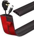 Floor Cord Cover Self Adhesive Cord Hider Floor Extension Cord Covers by LSGCQ