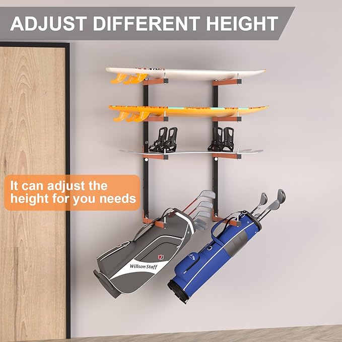 Lumber Storage Rack, Upgrade Folding Lumber Rack Wall Mount, Heavy Duty Metal 8 - Image 7