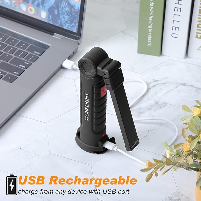 Mudder 6 Pcs Rechargeable LED Work Light - Image 6