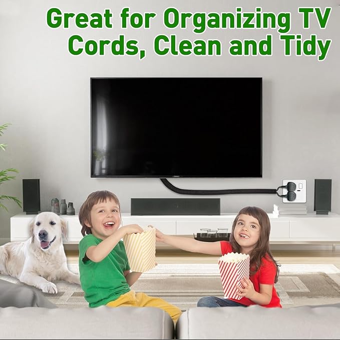 20FT Split Cable Management Sleeve Wire Loom Tubing Cord Protector - Image 7