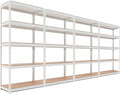HOMEDANT 5 Tier Storage Shelves Adjustable Laminated Boltless Garage Metal by TheBestOrganizingSolution