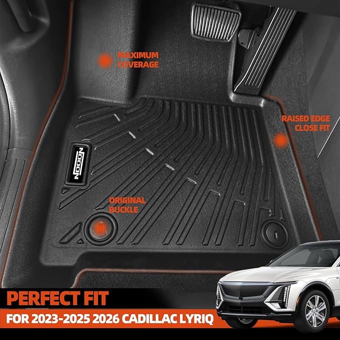 All Weather Floor Mats for 2023 2024 2025 2026 Cadillac Lyriq Floor Mats & - Image 2