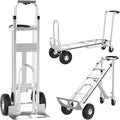 3 in1 Convertible Hand Truck, Folding Aluminum Hand Trucks 880lb Load Appliance by HIMcup