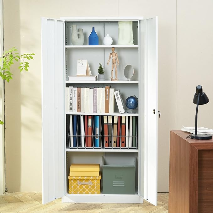 VEVOR Metal Storage Cabinet, Steel Locking Storage Cabinet - Image 2