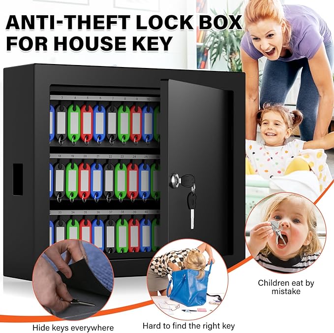 75 Keys Key Lock Box Wall Mount - Image 7