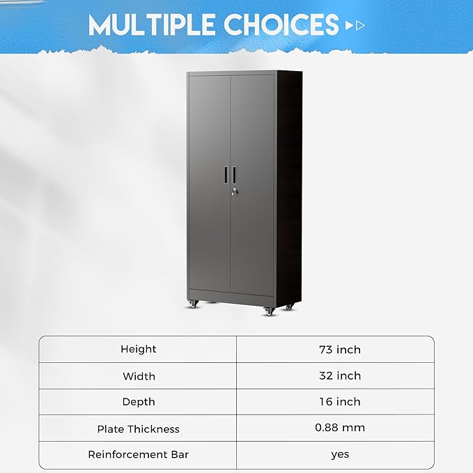 Greenvelly Metal Storage Cabinet - Image 6