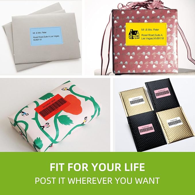 2.25" x 1.25" Multi-Purpose Direct Thermal Labels, Color Self-Adhesive Address - Image 5