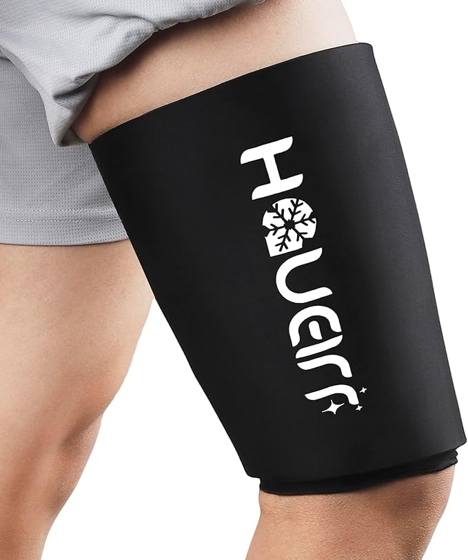 Knee Ice Pack Wrap with Compression Sleeve, Flexible Gel Ice Wrap by Unknown