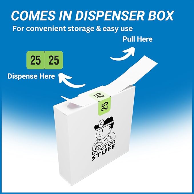 2025 Year Stickers, Doctor Stuff 2025 Chart Stickers, Fluorescent Green Color - Image 4
