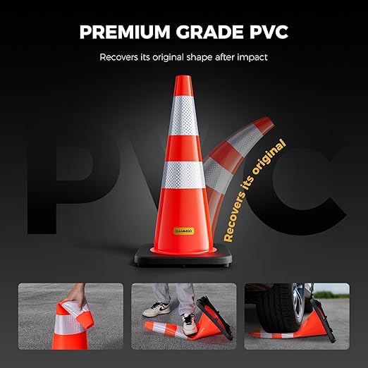 8 Pack 28 Inch Traffic Cones - Image 5