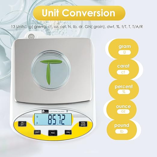 CGOLDENWALL High Precision Lab Scale Laboratory Analytical Electronic Balance - Image 2