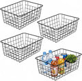 LeleCAT Wire Baskets with Handles, Wire Storage Organizer Baskets, Household by HomeSpaceStorageBasket
