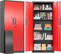 Greenvelly Metal Storage Cabinet, Lockable Steel Cabinets by Greenvelly