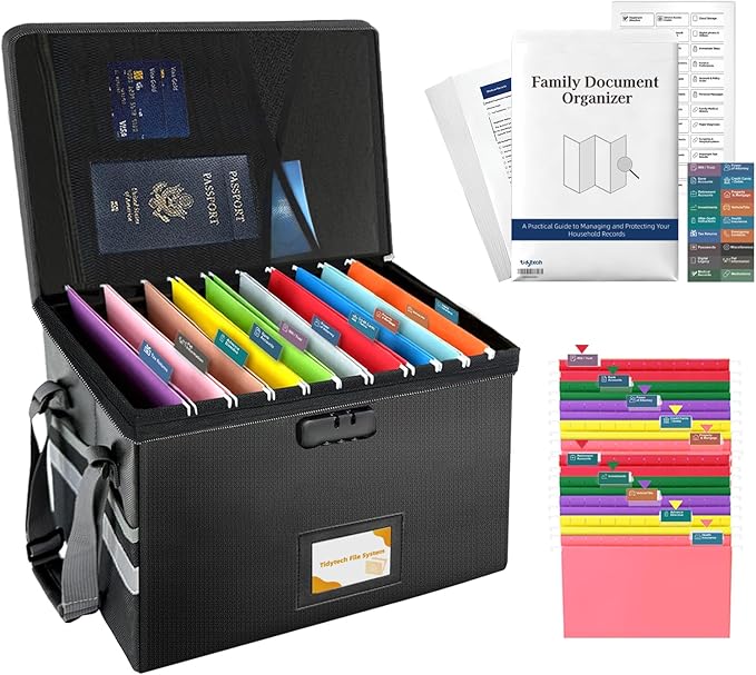 Deluxe Pro Large Next of Kin Box Organizer by Tidytech
