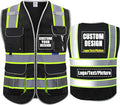 BeautyWill ANSI Certified Custom Logo Safety Vest 8-Pockets Class2 High by BeautyWill