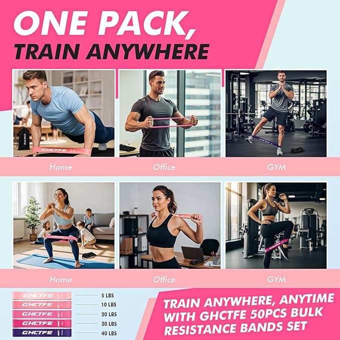 50PCS Resistance Bands Bulk Pack - Image 6