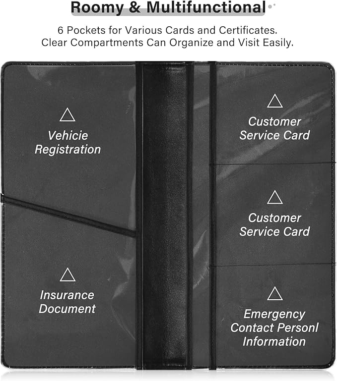 Western Cowboy Car Registration Insurance Card Holder, Waterproof Leather Glove - Image 4