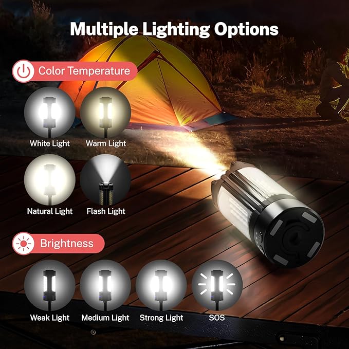OGERY Rechargeable 10000mAh Camping Light - Image 4