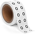 1000pcs Letter O Stickers, 0.5" Letter Sticker Dot Labels by SutterSigns