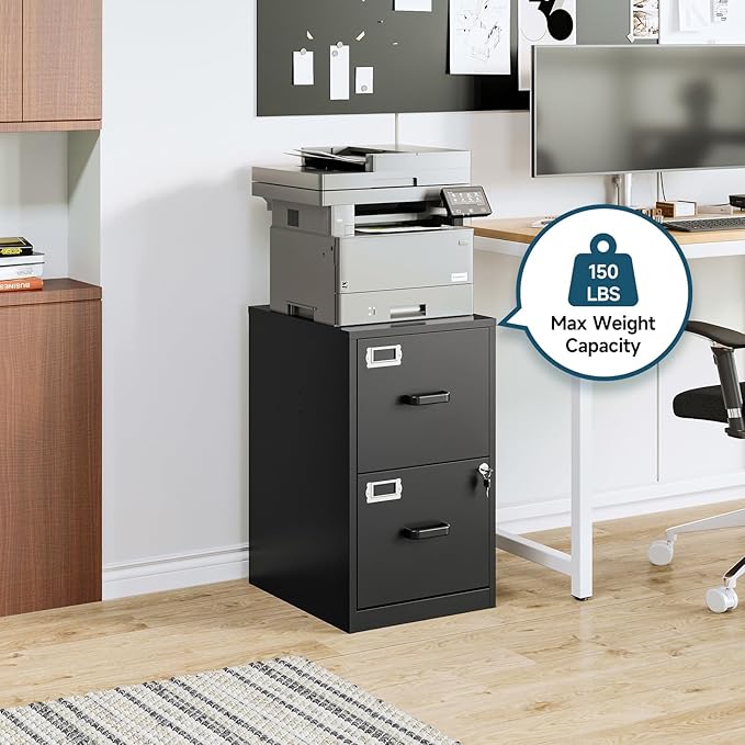 MIIIKO 2 Drawer Filing Cabinet - Image 4