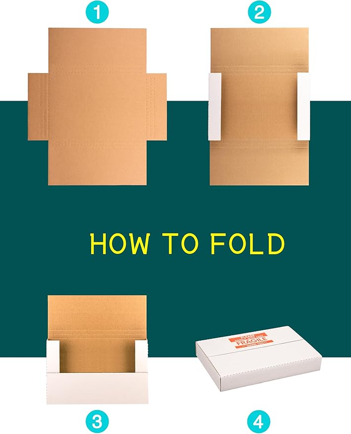 9x6x1.3 inch Corrugated Cardboard Boxes, 25 Pack - Image 5