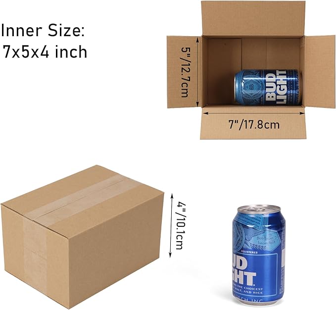 CRUGLA 40 Packs 7x5x4 Shipping Boxes - Image 2