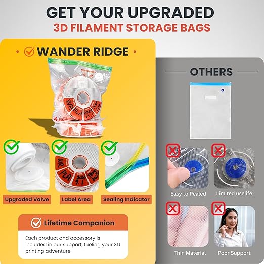 3D Printer Filament Storage Bags Vacuum Storage Bags Moisture-Proof Dustproof - Image 2