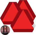 3 Pack Slow Moving Vehicle Triangle Sticker, 8 x 7 inch Diamond Grade by Ayifan