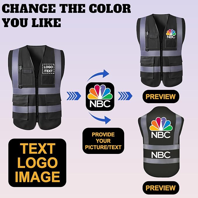 Custom Reflective Safety Vest - Image 2