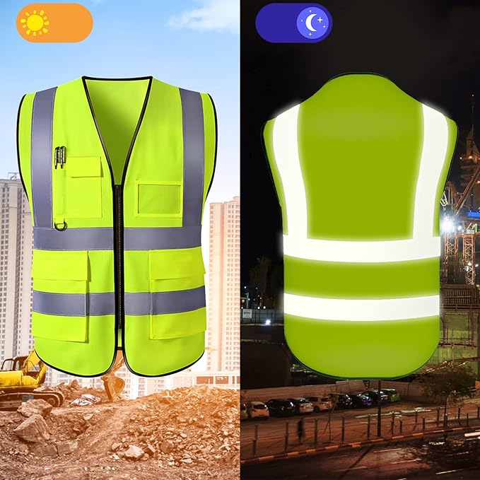 Personalized Safety Vest Custom High Vis Vest Customize Logo Safety Vest - Image 4