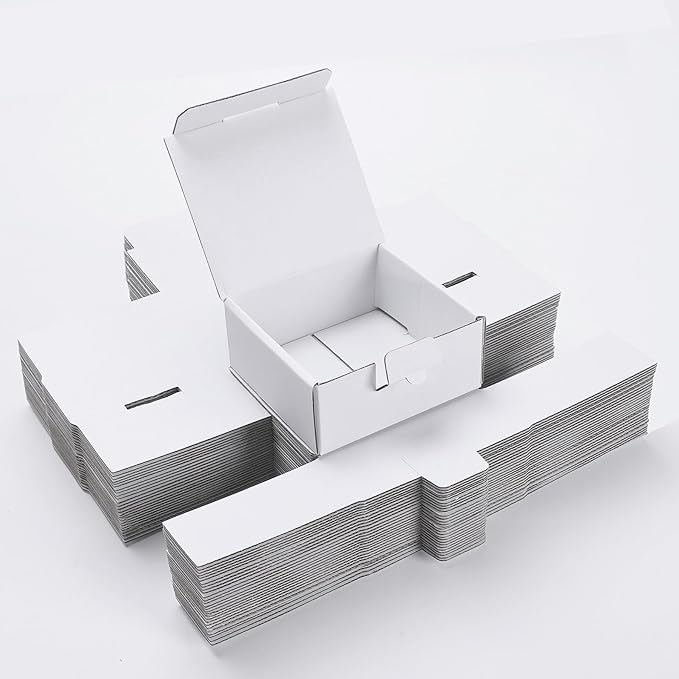 Small Shipping Boxes 3.5x3.3x1.6 Inches, Packaging & Storage by LineKap