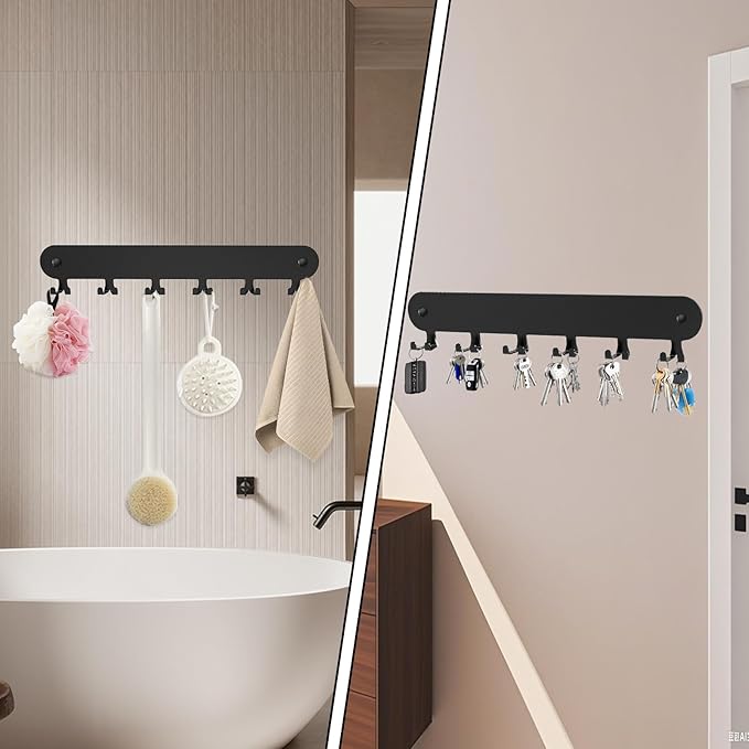 2 Pack Key Holder for Wall, Key Hooks, Key Holder Wall Mount Self Adhesive - Image 7