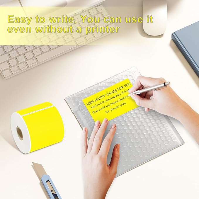 300per Roll 3 X 5 Inch Printable Rectangle Color Coding Labels, Adhesive Color - Image 5