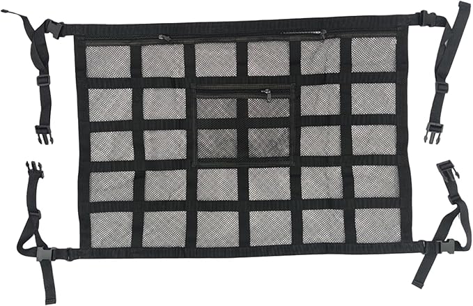 Car Ceiling Cargo Net 31.5x21.2in Secure and Reliable Ceiling Cargo Net by Meyrwoy