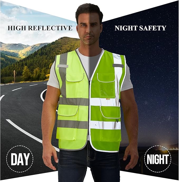 SIFE Reflective Safety Vest High Visibility Vest - Image 3