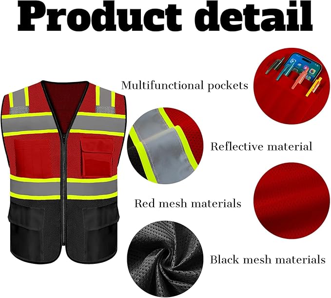 Safety Vest Reflective High Visibility - Image 2