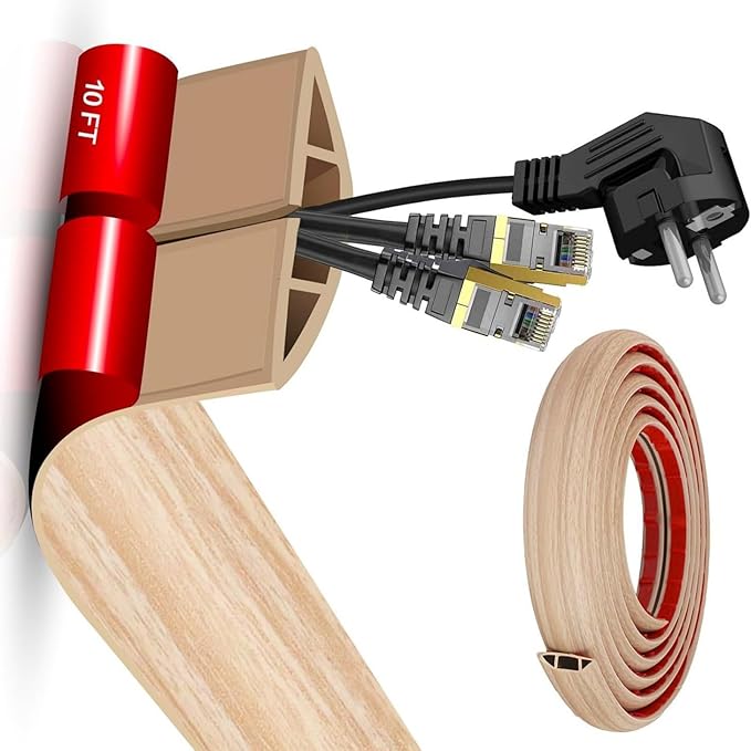 Floor Cable Cover Strips SelfAdhesive Cord Organizers by Unknown