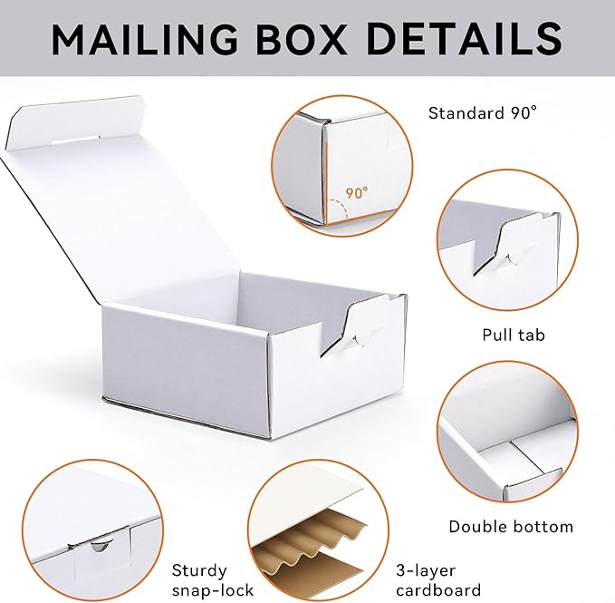 Small Shipping Boxes 3.5x3.3x1.6 Inches, Packaging & Storage - Image 3