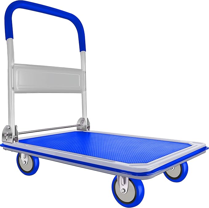 Push Cart Dolly by Wellmax, Moving Platform Hand Truck, Foldable by Wellmax