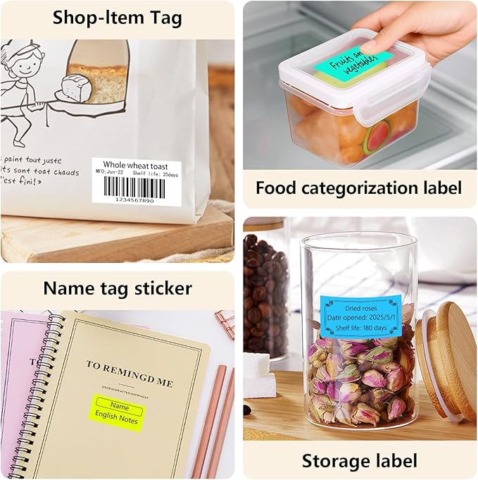 1x2 Inch Thermal Labels, Waterproof Removable Blank Stickers - Image 7