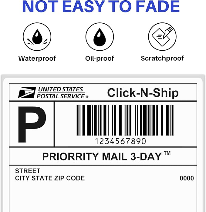 ESSENTIAL Fanfold 4" X 6" Direct Thermal Shipping Labels - Image 3
