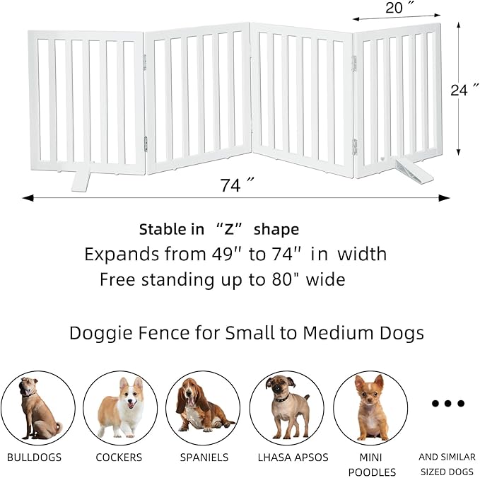 ZJSF Freestanding Indoor Dog Gate - Image 6