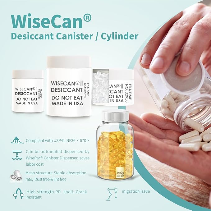 1 Gram 1000 Pack Silica Gel Canister, Desiccant Canister, Silica Gel Capsules - Image 4