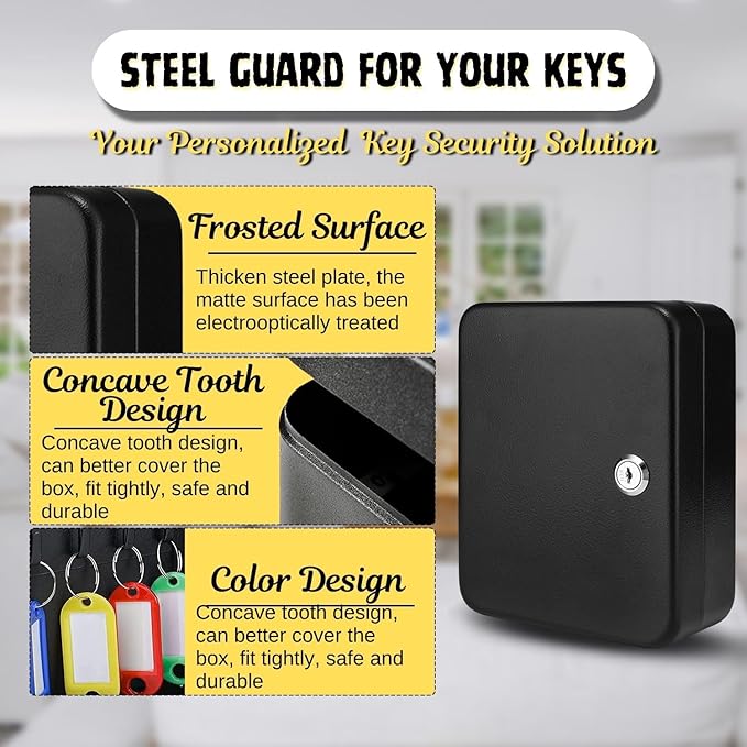 Flexzion Key Cabinet Key Lock Box Wall Mount - Image 7