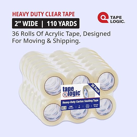 Tape Logic 2" x 110 yds Acrylic Packing Tape 2.0 Mil, & Office, Supplies - Image 2